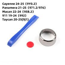 Load image into Gallery viewer, Car Automobile Steering Wheel SC Ejection Knob Button with Tool For Porsche Cayenne Panamera 2017-2025 Macan 911 2017-2024 718 16-23 Taycan