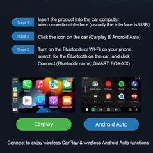 Load image into Gallery viewer, Mini 2in1 Auto Wireless CarPlay&Android Wireless Adapter Smart Box Dongle Bluetooth WiFi Fast Connect Plug And Play Box