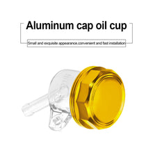 Load image into Gallery viewer, Motorcycle Brake Master Cylinder Brake Fluid Reservoir Transparent Brake Oil Tank Upper Pump Oil Cup with Aluminium Alloy Cap