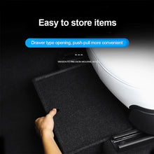 Load image into Gallery viewer, Suede Car Under Seat Storage Box Driver & Passenger Seat Accessories for Tesla Model Y 2017-2024