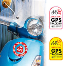 Load image into Gallery viewer, 1PC GPS Tracking Monitoring Warning Sticker Electric Vehicle Anti-Theft Anti-Collision Dashcam Decorative Reflective Sticker