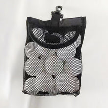 Load image into Gallery viewer, Portable Golf Ball Nylon Mesh Bag With Hook Self-Adhesive Cloth Opening And Closing Storage Bag Golf Supplies