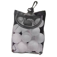 Load image into Gallery viewer, Portable Golf Ball Nylon Mesh Bag With Hook Self-Adhesive Cloth Opening And Closing Storage Bag Golf Supplies