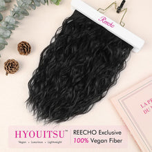 Load image into Gallery viewer, 4pcs Water Ripple Wig with Additional Hair Extensions BB Clips for Replacement Short Roll Ripple Gradient Dyed Wig Pieces