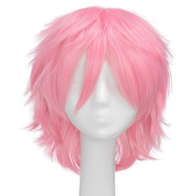Load image into Gallery viewer, Synthetic Wig Cosplay Wig White Red Green Blue Pink Yellow Hair Short Layer Wig Fake Hair Extension Men Women Party Wig