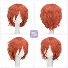 Load image into Gallery viewer, Synthetic Wig Cosplay Wig White Red Green Blue Pink Yellow Hair Short Layer Wig Fake Hair Extension Men Women Party Wig