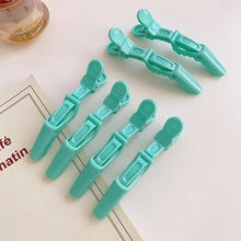 Load image into Gallery viewer, 6pcs Colorful Alligator Hair Clips Clamps Hairdressing Professional Salon Hair Grip Crocodile Hairpins Hair Barber Accessories
