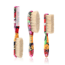 Load image into Gallery viewer, Oil Head Brush Hair Styling Horsehair Straight Hair Brush Hair Salon Cleaning Broken Hair Brush Men's Beard Comb