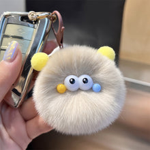 Load image into Gallery viewer, Imitation Otter Rabbit Hair Coal Ball Car Key Imitation Buckle Pendant Plush Ball Creative Doll Book Bag Hanging Gift