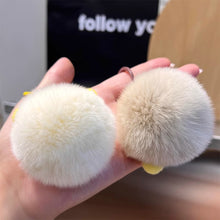 Load image into Gallery viewer, Imitation Otter Rabbit Hair Coal Ball Car Key Imitation Buckle Pendant Plush Ball Creative Doll Book Bag Hanging Gift