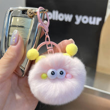 Load image into Gallery viewer, Imitation Otter Rabbit Hair Coal Ball Car Key Imitation Buckle Pendant Plush Ball Creative Doll Book Bag Hanging Gift