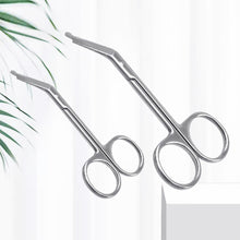 Load image into Gallery viewer, Stainless Steel Gauze Scissors Portable Household Bandage Accessories Scissors Outdoor First Aid Kit Elbow Scissors
