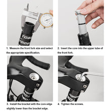 Load image into Gallery viewer, 30mm 50mm 80mm Aluminum Alloy Mountain Road Bike Bike Carbon Fiber Front Fork Bowl Set Core Expansion