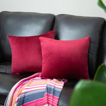 Load image into Gallery viewer, 2Pcs/set Pillowcase Soft Solid Color Pillow Cover Throw Pillow Covers Square Cushion Cover for Sofa Bedroom Car