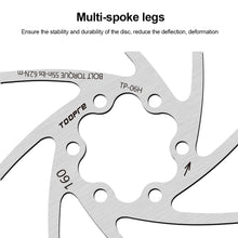 Load image into Gallery viewer, G3/HS1/12D/14D/01K/05K/06H 120mm 140mm 160mm 180mm Silver Titanium Stainless Steel Rotor Disc MTB Disc Brake Rotor For Mountain Road Cruiser Bike Brake Parts