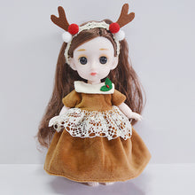 Load image into Gallery viewer, 16cm Doll Dolls Christmas Dress New Baby Clothes Doll Clothes Multicolor Embroider BJD Doll Clothes Master Dog