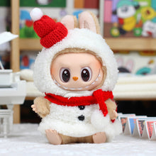 Load image into Gallery viewer, 17cm Mini Plush Doll'S Clothes Outfit Accessories For Korea Kpop Exo Labubu Idol Rose Winter Dress Clothing Gift