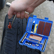 Load image into Gallery viewer, 33Pcs/57Pcs Car Auto Tire Repair Puncture Repair Tools Set Emergency Heavy Duty Tubeless Tire Repair Rivet for Van Motorcycle Bike