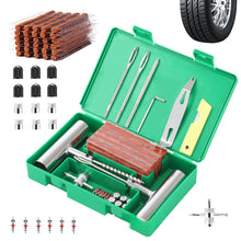 Load image into Gallery viewer, 33Pcs/57Pcs Car Auto Tire Repair Puncture Repair Tools Set Emergency Heavy Duty Tubeless Tire Repair Rivet for Van Motorcycle Bike