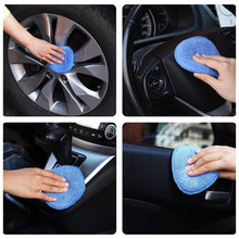 Load image into Gallery viewer, 5" Car Waxing Polish Sponges Detailing Wax Applicator Pads Round Pocket Microfiber Foam Sponges Cleaning Tools