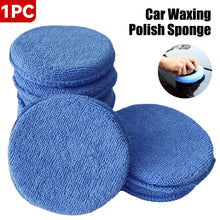 Load image into Gallery viewer, 5" Car Waxing Polish Sponges Detailing Wax Applicator Pads Round Pocket Microfiber Foam Sponges Cleaning Tools