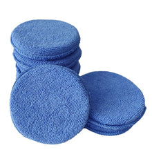 Load image into Gallery viewer, 5" Car Waxing Polish Sponges Detailing Wax Applicator Pads Round Pocket Microfiber Foam Sponges Cleaning Tools