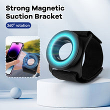 Load image into Gallery viewer, Strong Magnetic Suction Bracket Wrist Strap Arm Dedicated Mobile Phone Holder For iPhone 13 14 15 Pro Max Samsung