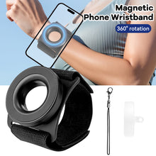 Load image into Gallery viewer, Strong Magnetic Suction Bracket Wrist Strap Arm Dedicated Mobile Phone Holder For iPhone 13 14 15 Pro Max Samsung