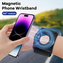 Load image into Gallery viewer, Strong Magnetic Suction Bracket Wrist Strap Arm Dedicated Mobile Phone Holder For iPhone 13 14 15 Pro Max Samsung
