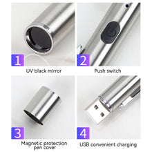 Load image into Gallery viewer, Pet Fungus Detection Waterproof UV Flashlight Cat Moss Tinea Light 365NM UV Black Mirror Skin Ultraviolet Light Wood's Lamp