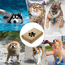Load image into Gallery viewer, Microfiber Bath Tow Embroidered Super Soft Absorbent Quick Thick Dog Cat Blanet For Dogs Bath Grooming Supplies
