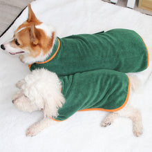 Load image into Gallery viewer, Dog Bathrobe Absorbent Pet Quick Drying Bath Towel Large Small Dogs Cats Clean Absorbent Bathrobe Full Body Wrap