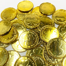 Load image into Gallery viewer, 30Pcs Lucky Shamrock Clover Plastic Pirate Coins for Birthday Irish Saint St. Patrick's Day Theme Party Favors Decoration