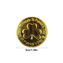 Load image into Gallery viewer, 30Pcs Lucky Shamrock Clover Plastic Pirate Coins for Birthday Irish Saint St. Patrick's Day Theme Party Favors Decoration