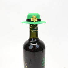 Load image into Gallery viewer, Irish Party Scene Decoration Props Saint Patrick Wine Bottle Decoration Green Wine Bottle Cap Bow Tie 2025