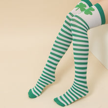 Load image into Gallery viewer, Woman Silk Stockings Saint Patrick's Day Green Stocking Thigh High Socks Party Sinker Drop Socks For Student Youth Event