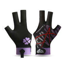 Load image into Gallery viewer, 1PC Professional Three-Finger Billiard Gloves For Left Hand Breathable Non-Slip Snooker Gloves Self-Adhesive Cloth Fixed