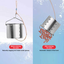Load image into Gallery viewer, 1PC Stainless Steel Nest Punch Fishing Table Fixed Point Floating Bottom Feeder Fishing Gear Accessories