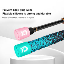 Load image into Gallery viewer, 4PCS Fishing Rod Back Cover High Elastic Silicone Lure Rod Tail Balance Weight With Drain Hole Fishing Accessories