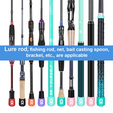 Load image into Gallery viewer, 4PCS Fishing Rod Back Cover High Elastic Silicone Lure Rod Tail Balance Weight With Drain Hole Fishing Accessories