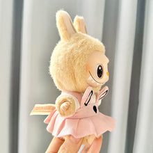 Load image into Gallery viewer, For 38 Cm Labubu plush doll clothes outfit doll MOKOKO coat rabbit ear strap skirt set Accessories Cute Decoration
