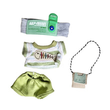 Load image into Gallery viewer, For 17cm Labubu I II Idol Dolls Clothes Green Outfit With Bag Accessories Clothing Plush Doll's Clothes