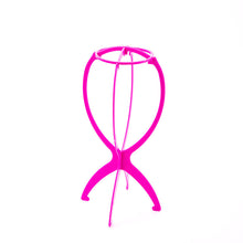 Load image into Gallery viewer, 1PC Wig Display Stands Plastic Hat Display Wig Head Holders Doll Head Hat Cap Wig Hair Support Holder Folding Stable Tool
