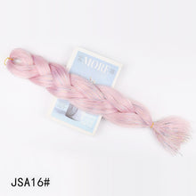 Load image into Gallery viewer, Laser Wire Gold Wire Dirty Braid Large Braid Mixed Gold Wire Wig Braid Large Braid Thick Braid Gradient Color Gold Wire Dirty Braid