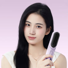 Load image into Gallery viewer, Portable Mini Charging Straight Hair Comb Fashionable Good Quality Negative Ion Hair Care Smooth Hair Care Wireless Straight Hair Comb
