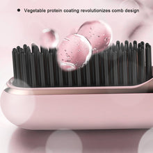 Load image into Gallery viewer, Wireless Straightening Comb Negative Ion Hair Care USB Charging Dry Wet Dual-use Straightener Ceramic Heating Straightening Rod