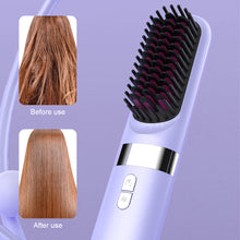 Load image into Gallery viewer, Multi Functional Straight Hair Comb Low Power Negative Ion Wireless Straight Hair Comb for Soft Smooth Hair Care Straight Hair Comb