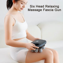 Load image into Gallery viewer, Six Head Fascia Gun Rechargeable Handheld Powerful Relaxation Body Massager Electric Vibration Massage High-frequency Fascia Gun