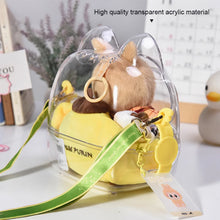 Load image into Gallery viewer, For 7cm Labubu Doll Storage Bag Cute Transparent Cotton Doll Crossbody Bag Toy Display Cabinet BJD Mini Sofa Accessories