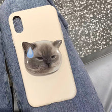 Load image into Gallery viewer, INS Cute 3D Funny Cat Phone Stand Grip tok Support For iPhone 11 13 Samsung Grip Tok Folding Finger Stand Socket Bracket